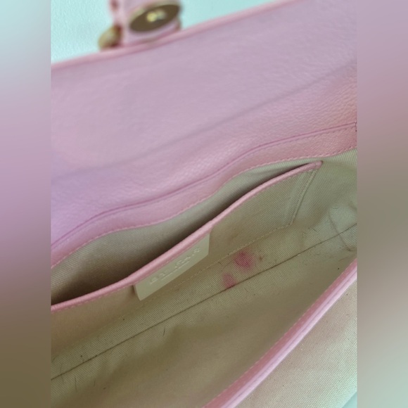 BY FAR Miranda Grained Leather Shoulder Bag in Peony w/ Original Box & Dust Bag - Picture 7 of 9